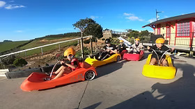 Family enjoying the estate