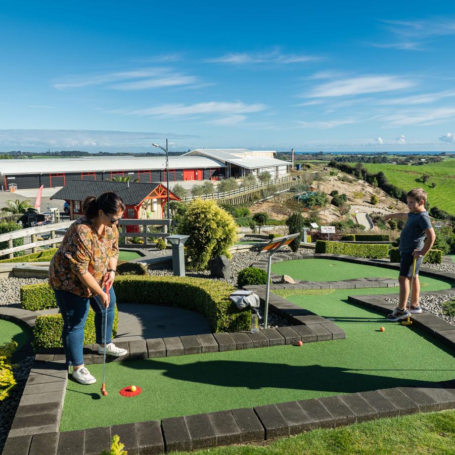 The mini putt course